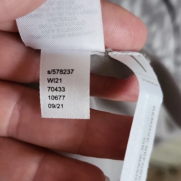 Ann Taylor Gray Leopard Print Maxi Dress Modest Sheer Sleeves Womens Med - Picture 9 of 9